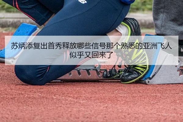 苏炳添复出首秀释放哪些信号那个熟悉的亚洲飞人似乎又回来了